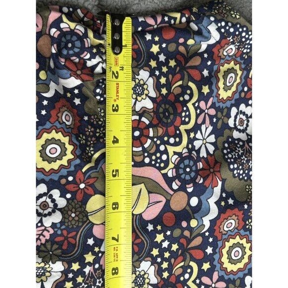 Boden Dress US Size 12L Olive Floral Button Front Pockets Cotton Modal Retro - Picture 15 of 16